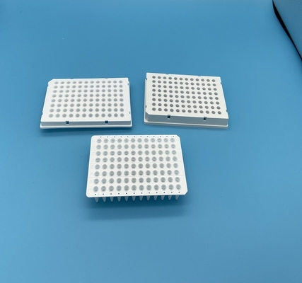 Halb umsäumter Tiefbrunnen PCR überzieht weiße 0.2ml PCR 96 wohle PCR-Platte