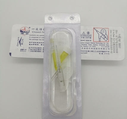 Wegwerf-24G Y gelben Iv-Katheter für pädiatrische neugeborene Infusion schreiben