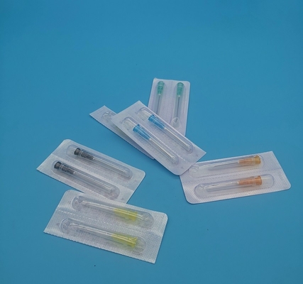 Rote purpurrote Wegwerfspritzen-Nadeln neigten aus Durchmesser 1.4mm 17G für Insulin