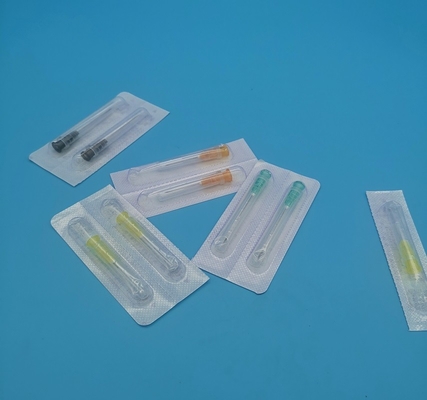 Rosa geneigtes Loch-Wegwerfnadeln und Spritzen 1.2mm aus Durchmesser 18G für Inuslin