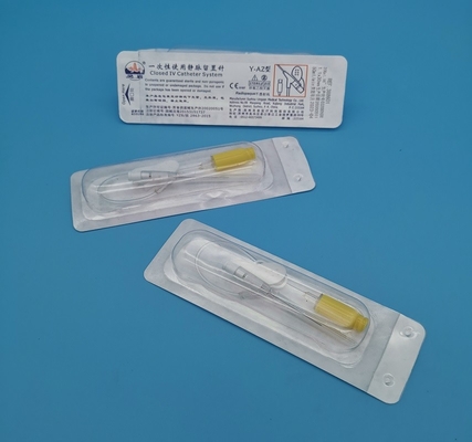 Gelbe Wegwerf-IV Schmetterlings-Überdruck-Art pädiatrische neugeborene Infusion des Cannula-24G