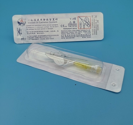 24G 	Schmetterlingsähnliche gelbe pädiatrische neugeborene Infusion des Wegwerf-Cannula-IV