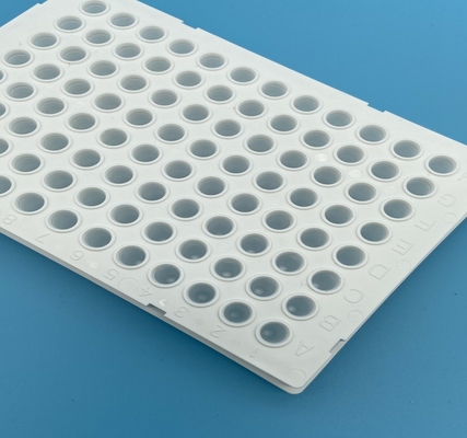 Halb umsäumter Tiefbrunnen PCR überzieht weiße 0.2ml PCR 96 wohle PCR-Platte
