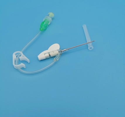 Grüner schmetterlingsähnlicher Cannula-chirurgische Infusions-Wegwerfbluttransfusion Iv-18G