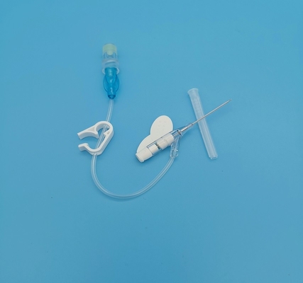 Cannula-22G schmetterlingsähnliche Routineinfusion des Wegwerf-IV für die Erwachsenen blau