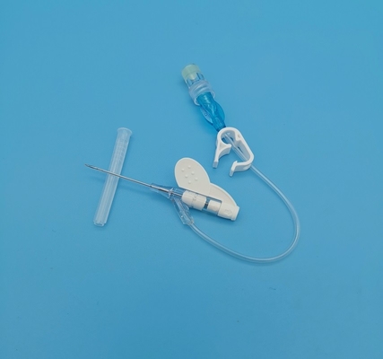 Cannula-22G schmetterlingsähnliche Routineinfusion des Wegwerf-IV für die Erwachsenen blau
