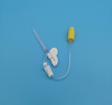 Gelbe Wegwerf-IV Schmetterlings-Überdruck-Art pädiatrische neugeborene Infusion des Cannula-24G