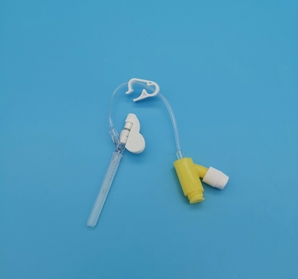 Art gelber 24 Iv-Wegwerfcannula des Überdruck-Y für pädiatrische neugeborene Infusion