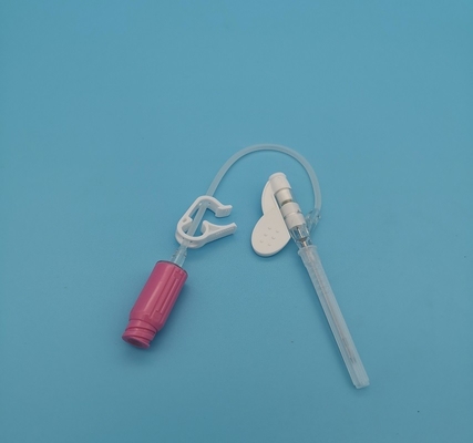 Rosa Wegwerfüberdruck-Notinfusions-Bluttransfusion iv-Cannula-20G schmetterlingsähnliche