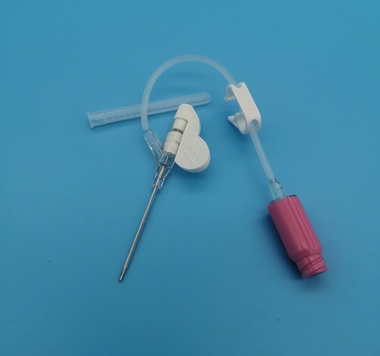 Rosa Wegwerfüberdruck-Notinfusions-Bluttransfusion iv-Cannula-20G schmetterlingsähnliche