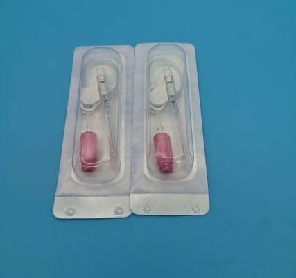 Rosa Wegwerfüberdruck-Notinfusions-Bluttransfusion iv-Cannula-20G schmetterlingsähnliche