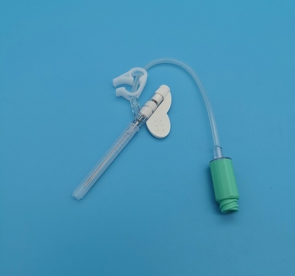 Überdruck-Art Wegwerfiv-Cannula-chirurgische Infusion des Schmetterlings-18G/Bluttransfusions-Grün