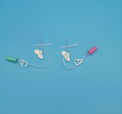 Überdruck-Art Wegwerfiv-Cannula-chirurgische Infusion des Schmetterlings-18G/Bluttransfusions-Grün