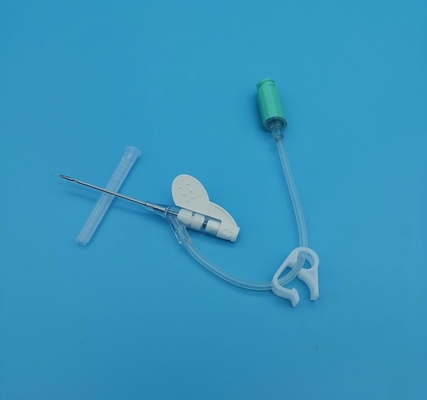 Überdruck-Art Wegwerfiv-Cannula-chirurgische Infusion des Schmetterlings-18G/Bluttransfusions-Grün