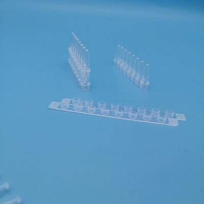 Weiße 8 Zentrifugen-Rohre Streifen PCR-Rohr-0.2ml 125 Stöcke/Kasten für DNA-Extraktion